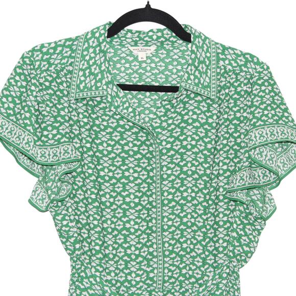 Max Studio Green Flowy Midi Dress Size XLarge - Picture 4 of 7